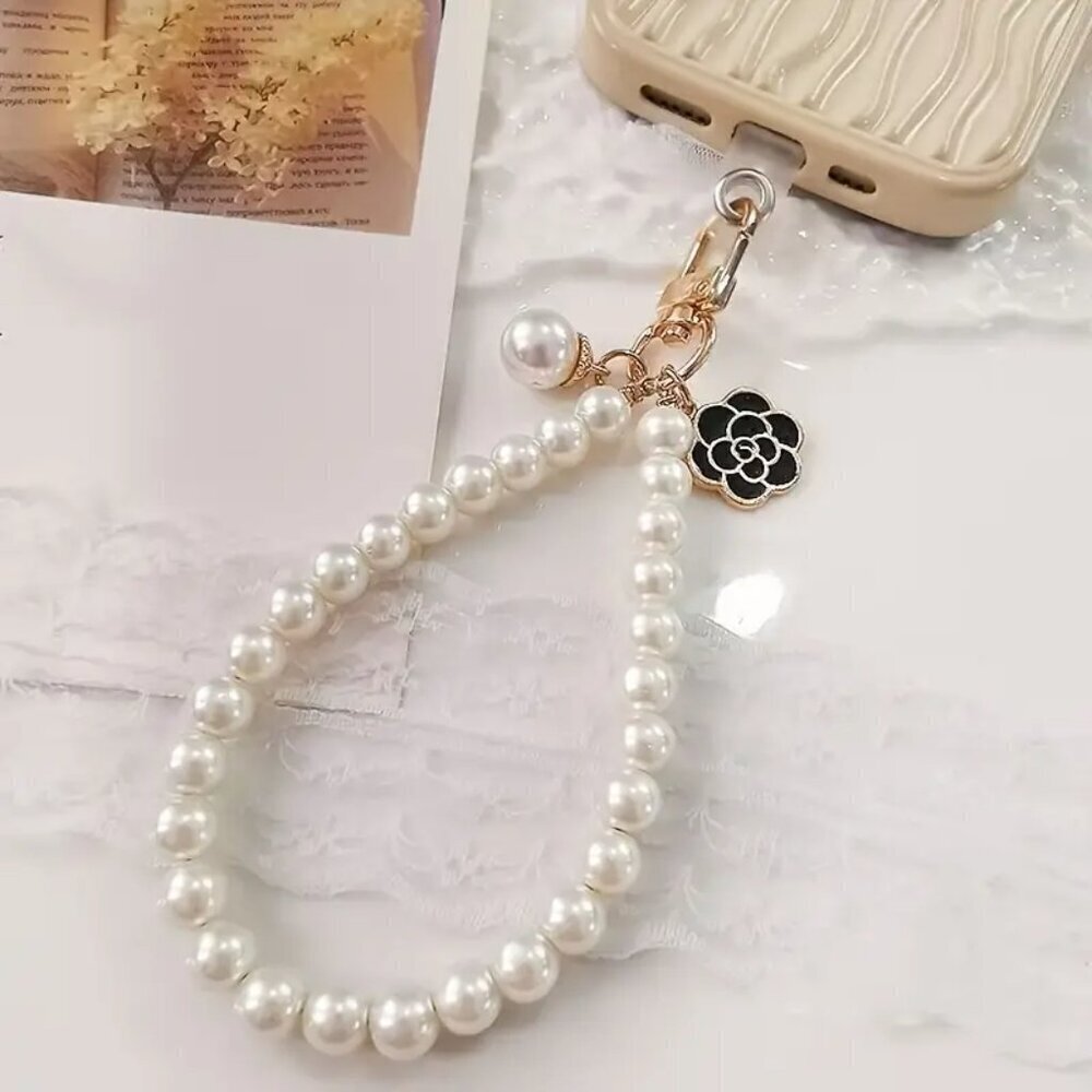 Imitation Pearl Bracelet Mobile Phone Lanyard